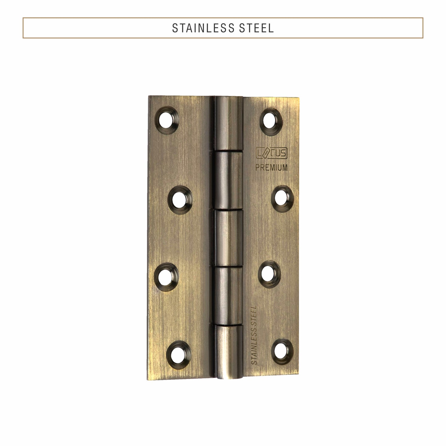 Stainless Steel Premium Hinges | 5×12 | Pack of 12 Pcs.
