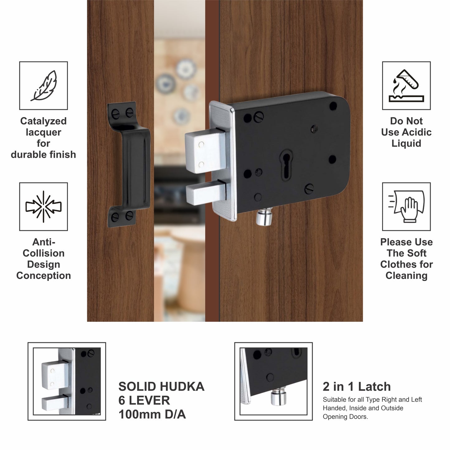 Door Lock | Plain 2 in 1