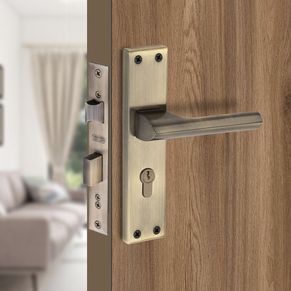Stainless Steel Mortise Lock | 60mm Brass Cylinder | 3 Brass Keys | One-Side Knob