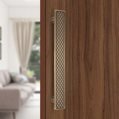 Stainless Steel Designer Pull Handle | 300mm Length | Antique Brass Finish