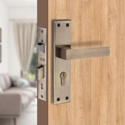 Stainless Steel Mortise Lock| 60mm Brass Cylinder | 3 Brass Keys| One-Side Knob