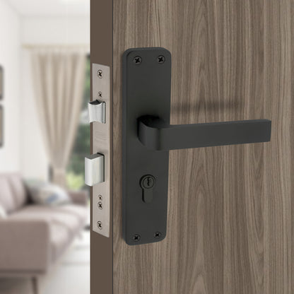 Stainless Steel Mortise Lock | 60mm Brass Cylinder | 3 Brass Keys | One-Side Knob