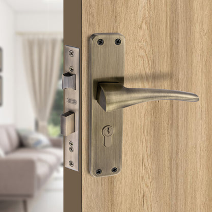 Stainless Steel Mortise Lock | 60mm Brass Cylinder | 3 Brass Keys | One-Side Knob