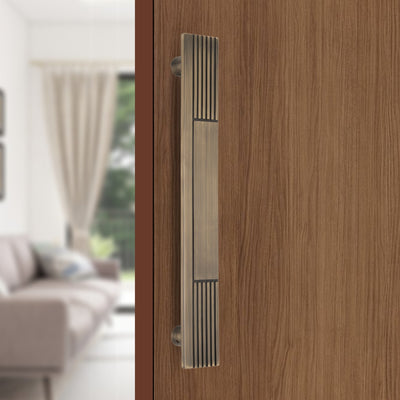 Stainless Steel Designer Pull Handle | 300mm Length | Antique Brass Finish