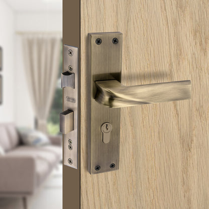 Stainless Steel Mortise Lock | 60mm Brass Cylinder | 3 Brass Keys | One-Side Knob