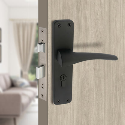 Stainless Steel Mortise Lock | 60mm Brass Cylinder | 3 Brass Keys | One-Side Knob