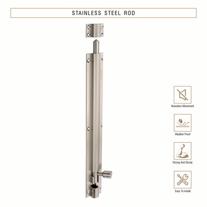 Heavy-Duty Tower Bolt with Smooth Slide Action (12 inch)