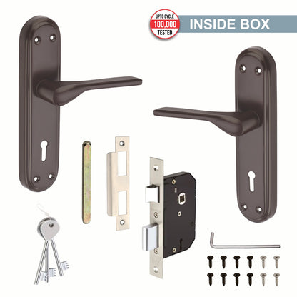 Steel Mortise Handle Lock Set | 3 Keys