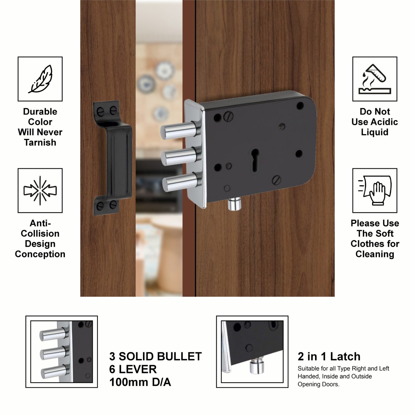 Door Lock | Bullet 2 in 1