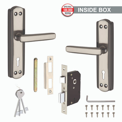Steel Mortise Handle Lock Set with | 3 Keys