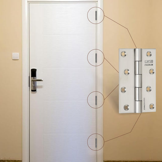 Stainless Steel Premium Hinges | 5×12 | Pack of 12 Pcs.