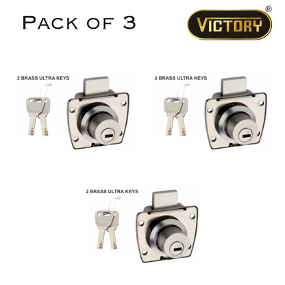 Premium Brass Ultra Key Drawer Lock | 5-Pin Precision Mechanism | Anti-Tarnish Finish