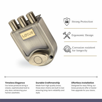 Tribolt | One Side Knob | Antique Finish