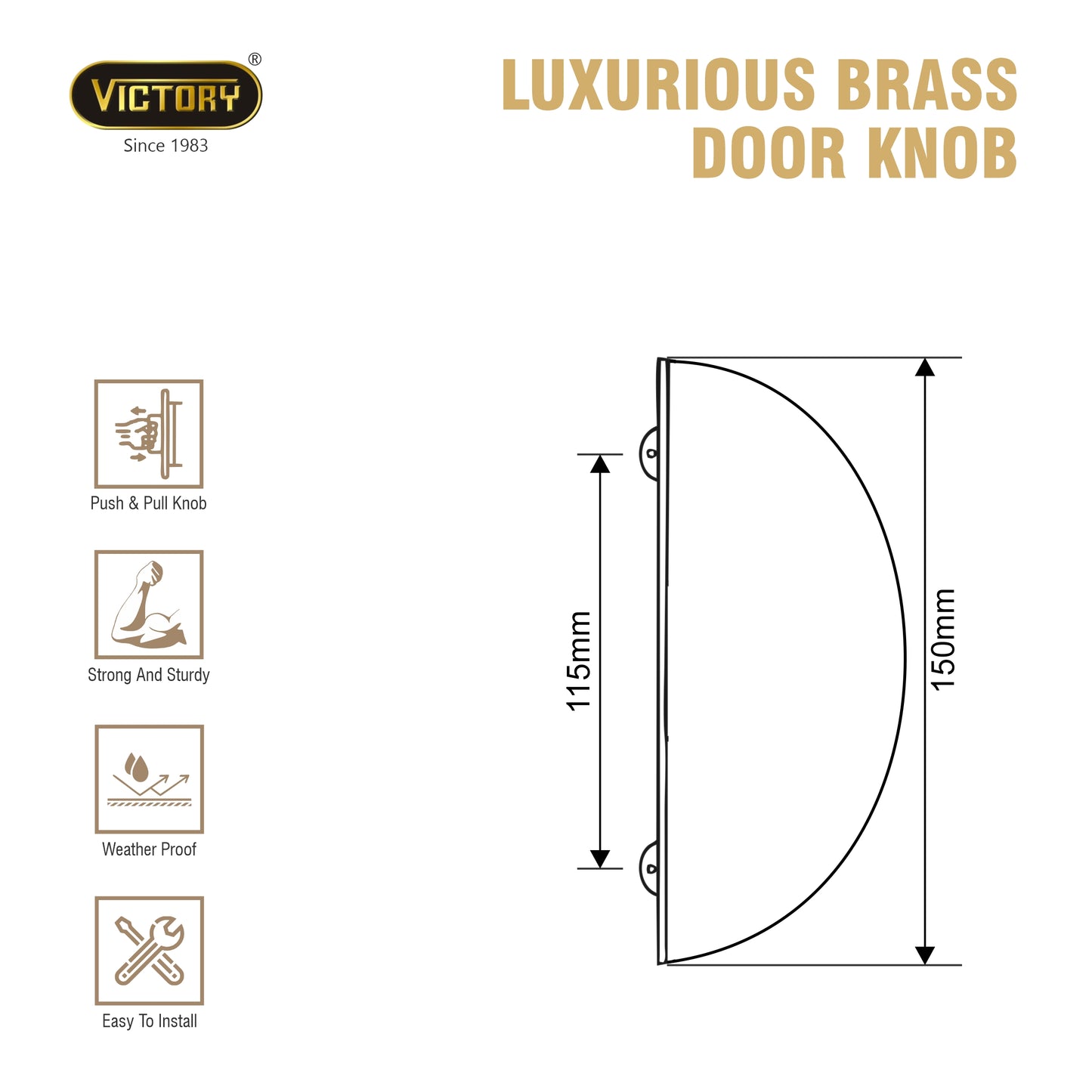 SS Door Knob