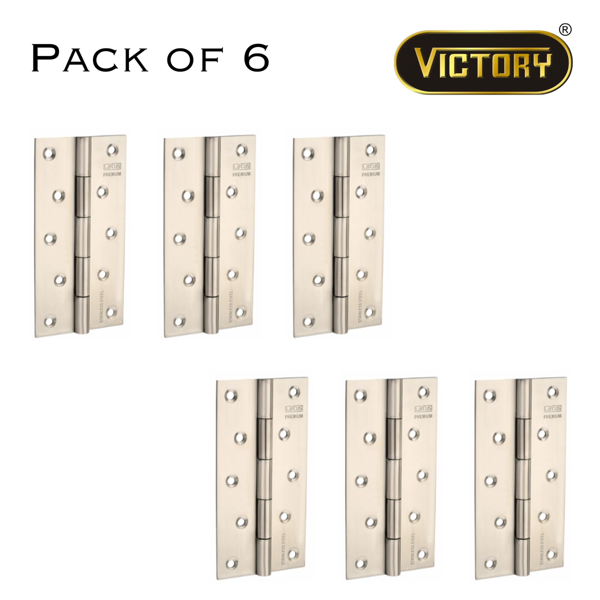 Stainless Steel Premium Hinges | 6×12 |