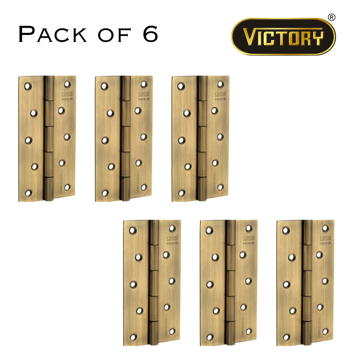 Stainless Steel Premium Hinges | 6×12 |