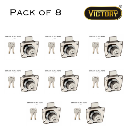 Premium Brass Ultra Key Drawer Lock | 5-Pin Precision Mechanism | Anti-Tarnish Finish