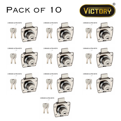 Premium Brass Ultra Key Drawer Lock | 5-Pin Precision Mechanism | Anti-Tarnish Finish