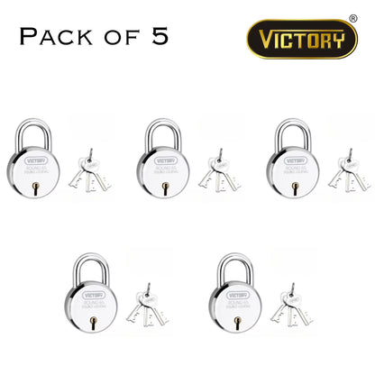 Victory Round 65 Double Locking Padlock – 65mm Heavy-Duty Security Lock