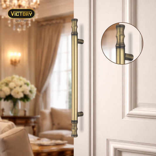 Designer Pull Handle | 300mm Length | Antique Brass Finish